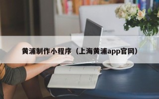 玉溪黄浦制作小程序（上海黄浦app官网）
